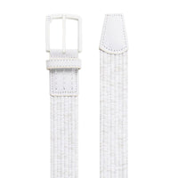 Travis Mathew Popsicle 2.0 Golf Belt -  White/ Micro Chip Heather Weave