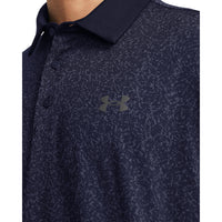 Under Armour Playoff 3.0 Coral Jaquard Golf Polo Shirt - Midnight Navy