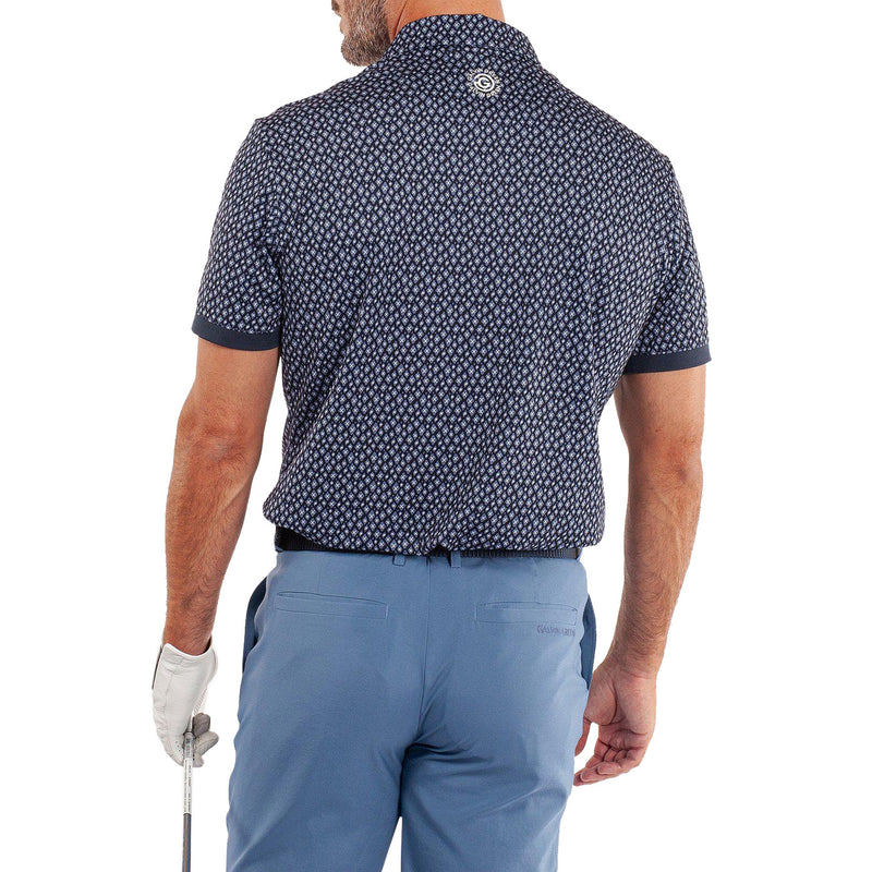 Galvin Green Manuel Golf Shirt - Navy/White