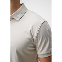 J.Lindeberg Tour Tech Reg Fit Polo Golf Shirt - Moonbeam