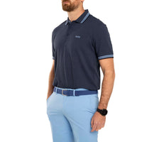 BOSS Paddy Cotton Pique Polo - Navy