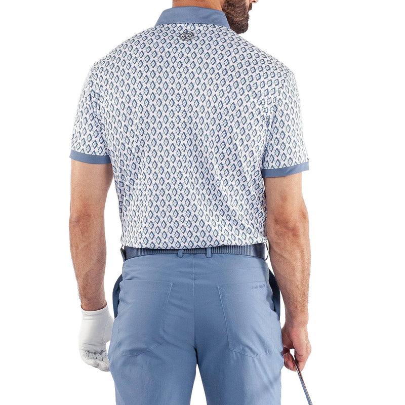 Galvin Green Maxwell Golf Shirt - Moonlight Blue/White