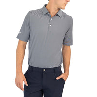 Glenmuir Torrence Micro Stripe Performance Golf Shirt - Navy/ White