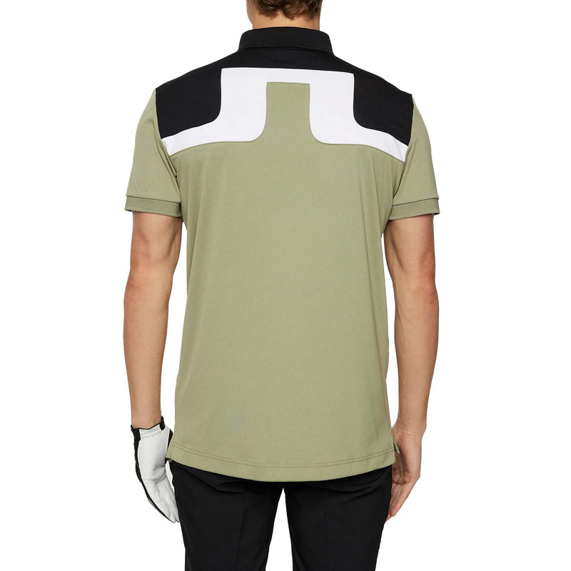 J.Lindeberg Jeff Reg Fit Golf Polo Shirt - Oil Green