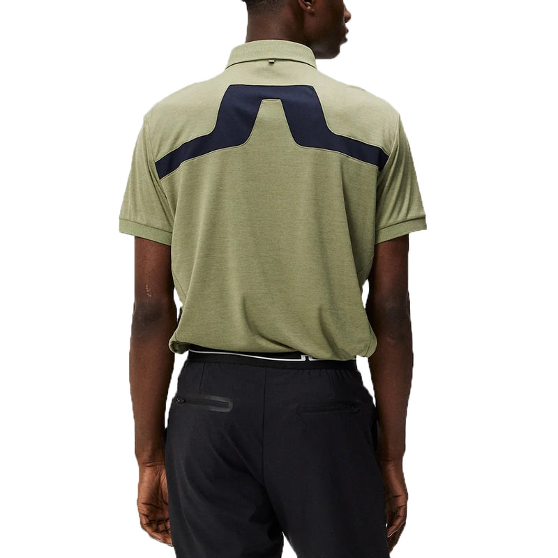 J.Lindeberg KV Polo Golf Shirt - Oil Green