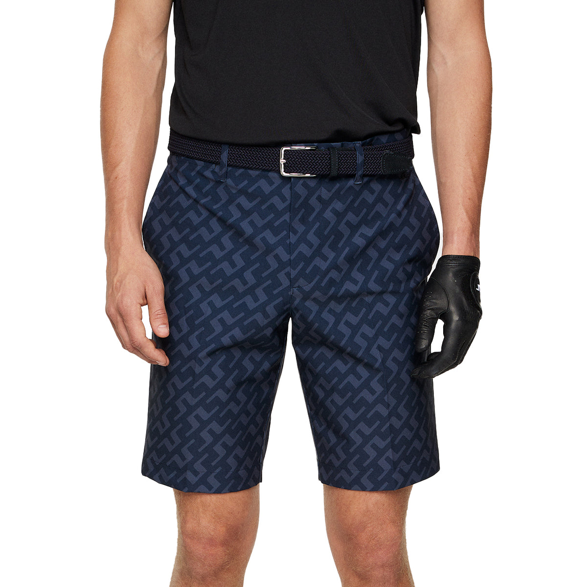 J.Lindeberg Eloy Print Golf Shorts - Bias Bridge Navy