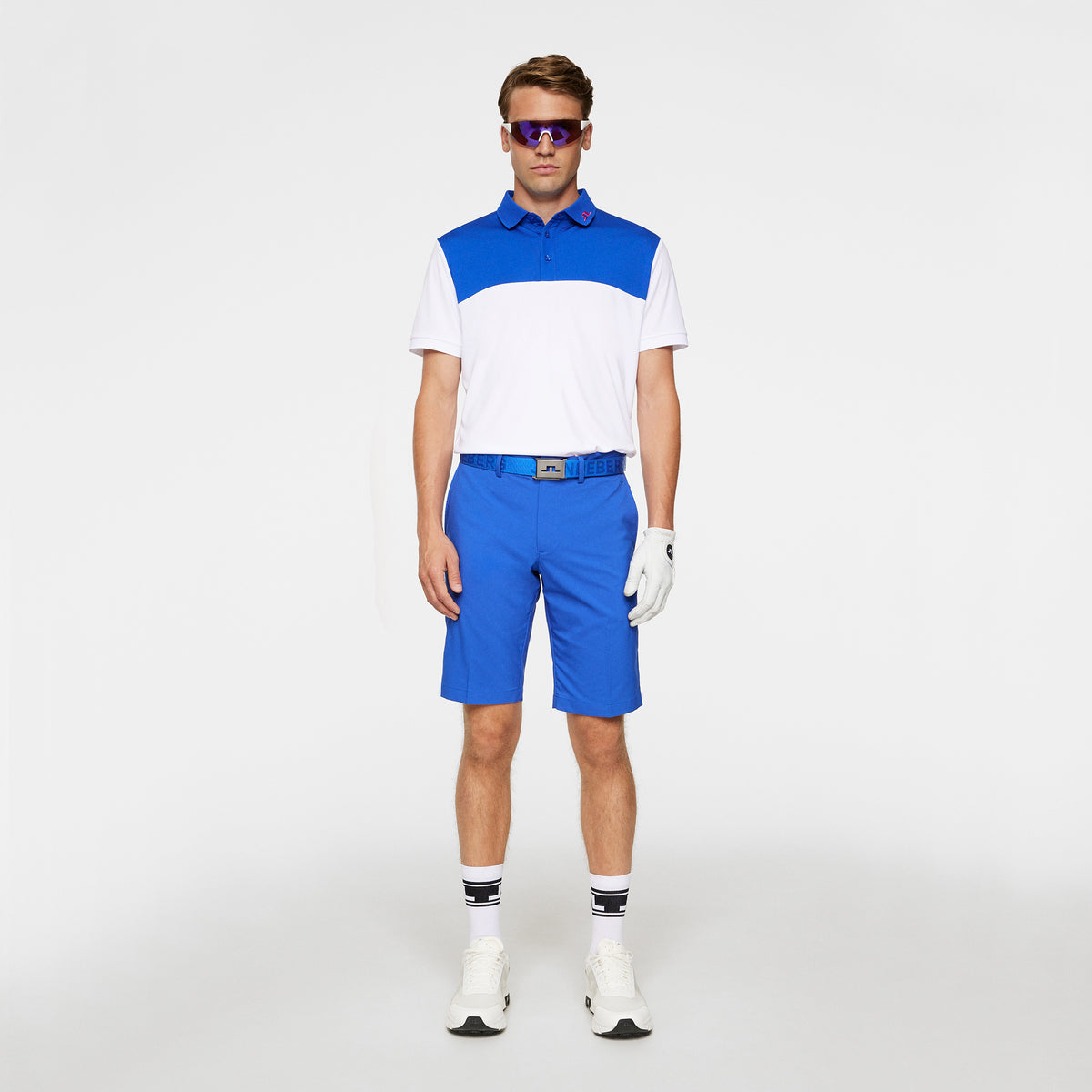 J.Lindeberg Jeff Reg Fit Golf Polo Shirt - White