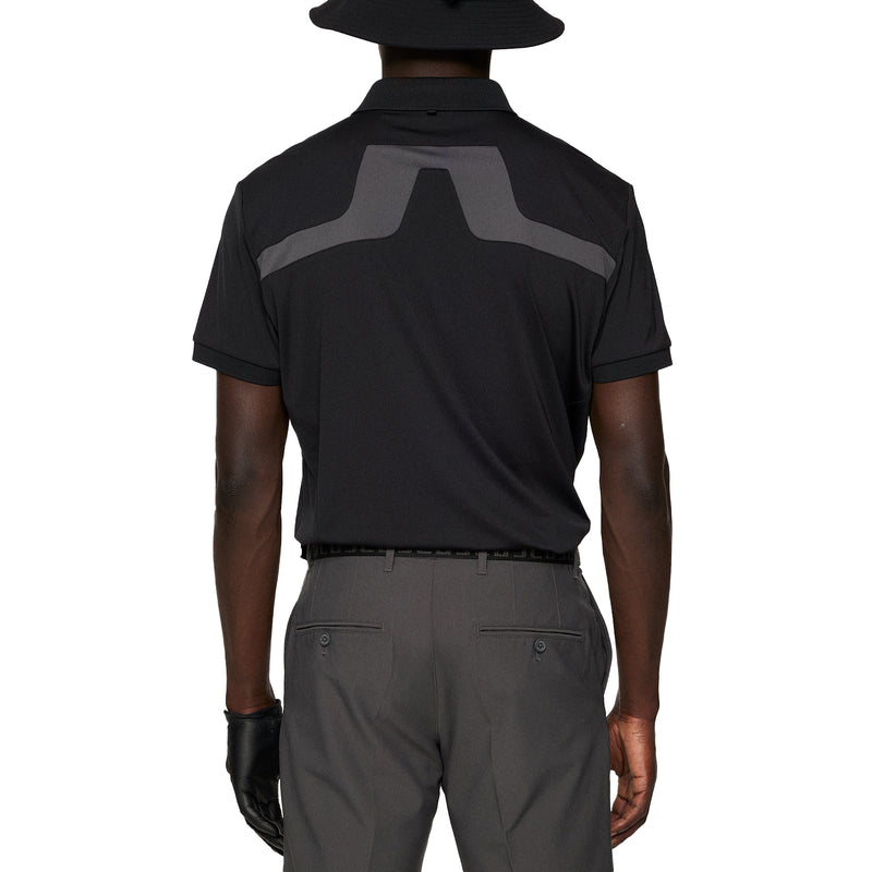 J.Lindeberg KV Regular Fit Golf Shirt - Black