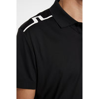 J.Lindeberg Lionel Regular Fit Golf Polo Shirt - Black