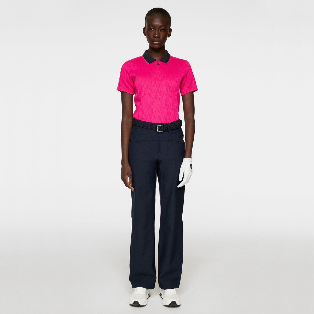 J.Lindeberg Women's Izara Golf Polo Shirt - Pink Peacock