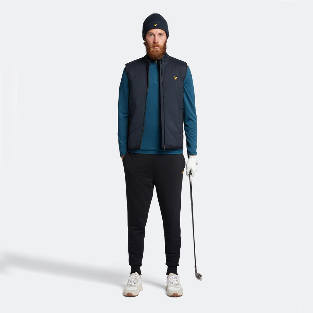 Lyle & Scott Golf Golf Stretch Midlayer - Petrol