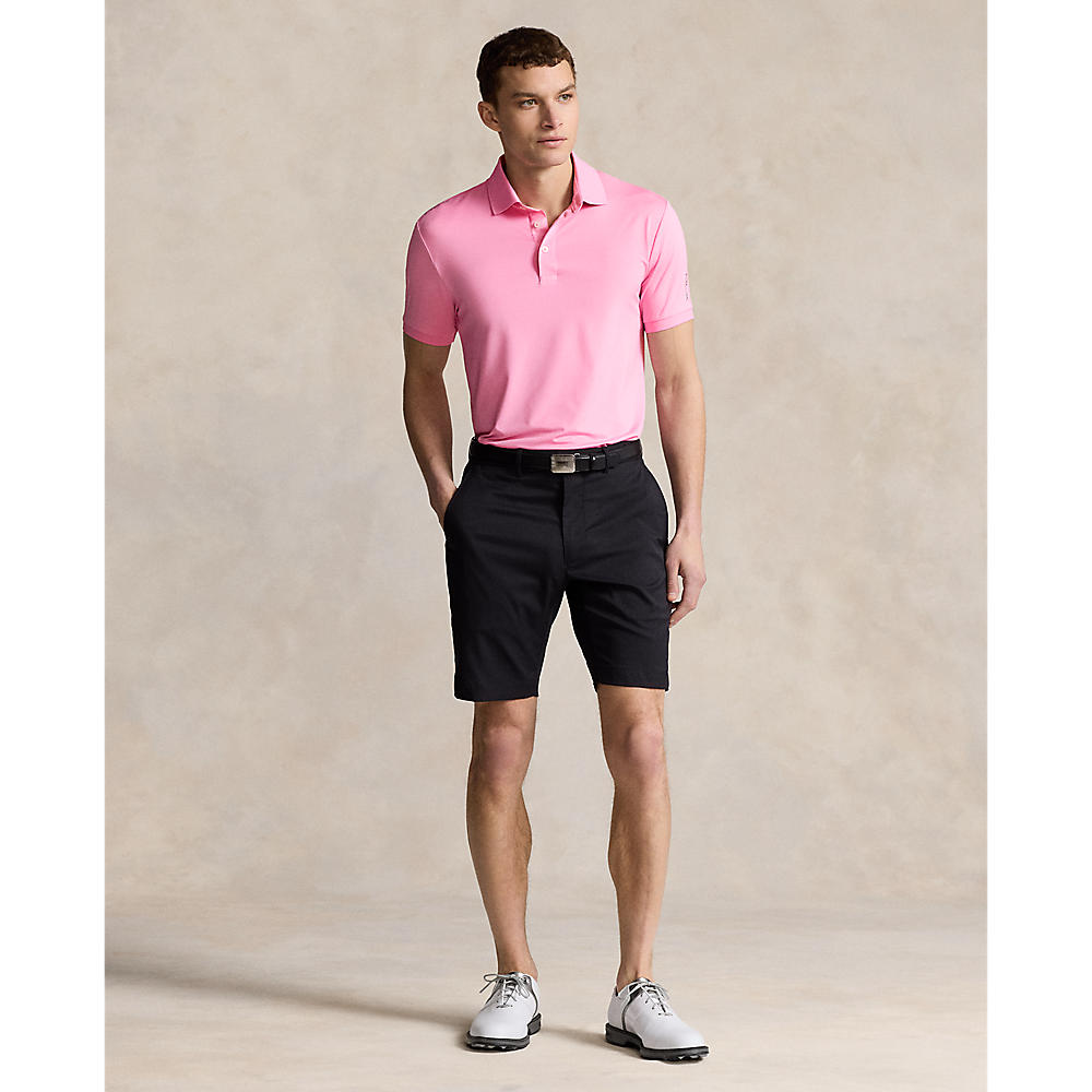 RLX Ralph Lauren Solid Airflow Performance Golf Shirt - Pink Flamingo