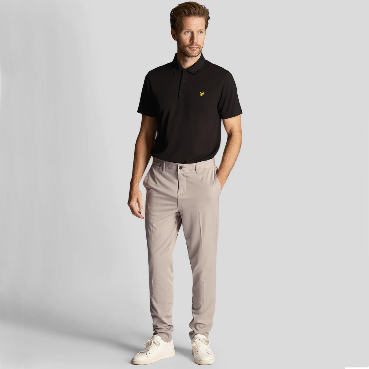 Lyle & Scott Golf Tech Polo Shirt - Jet Black