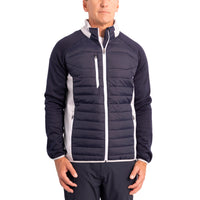 Sunderland Zermatt Padded Stretch Panel Performance Golf Jacket - Navy/ Silver