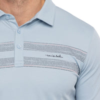 Travis Mathew San Pedro Golf Polo Shirt - Ash Blue