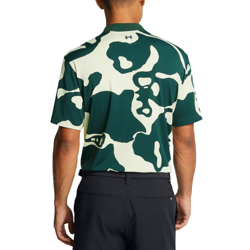 Under Armour Drive Goin' Under Golf Polo Shirt - Retro Green/Black