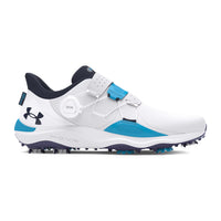 Under Armour Drive Pro BOA Spikeless Golf Shoes - White / Capri