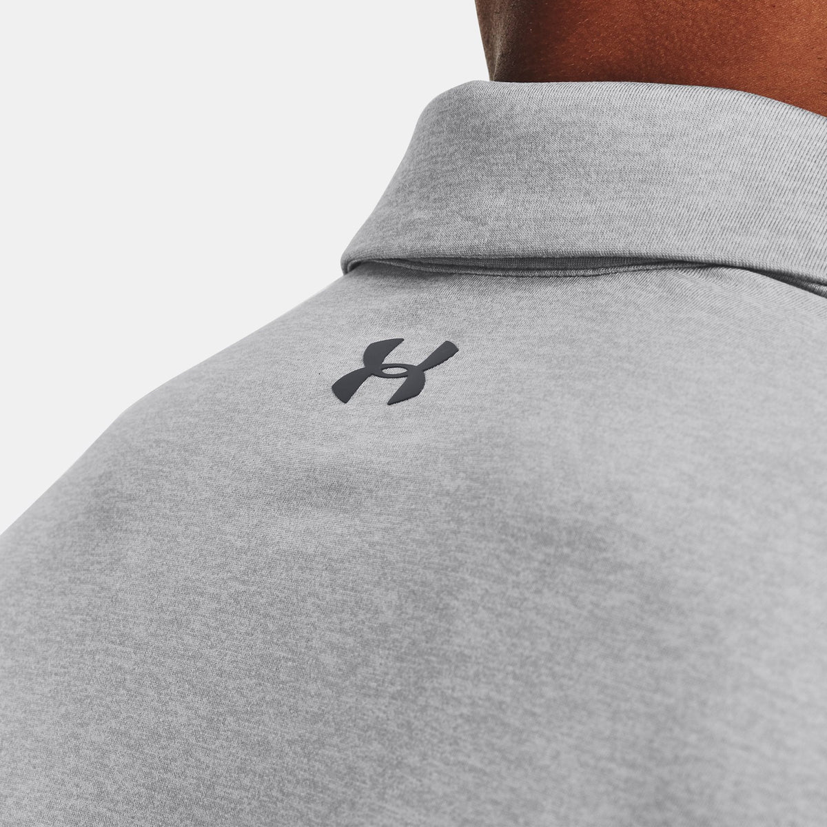 Under Armour Playoff Heather Golf Polo Shirt - Mod Grey/Pitch Grey