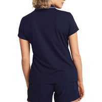 Under Armour Women's Iso-Chill SS Golf Polo Shirt - Midnight Navy / Starlight