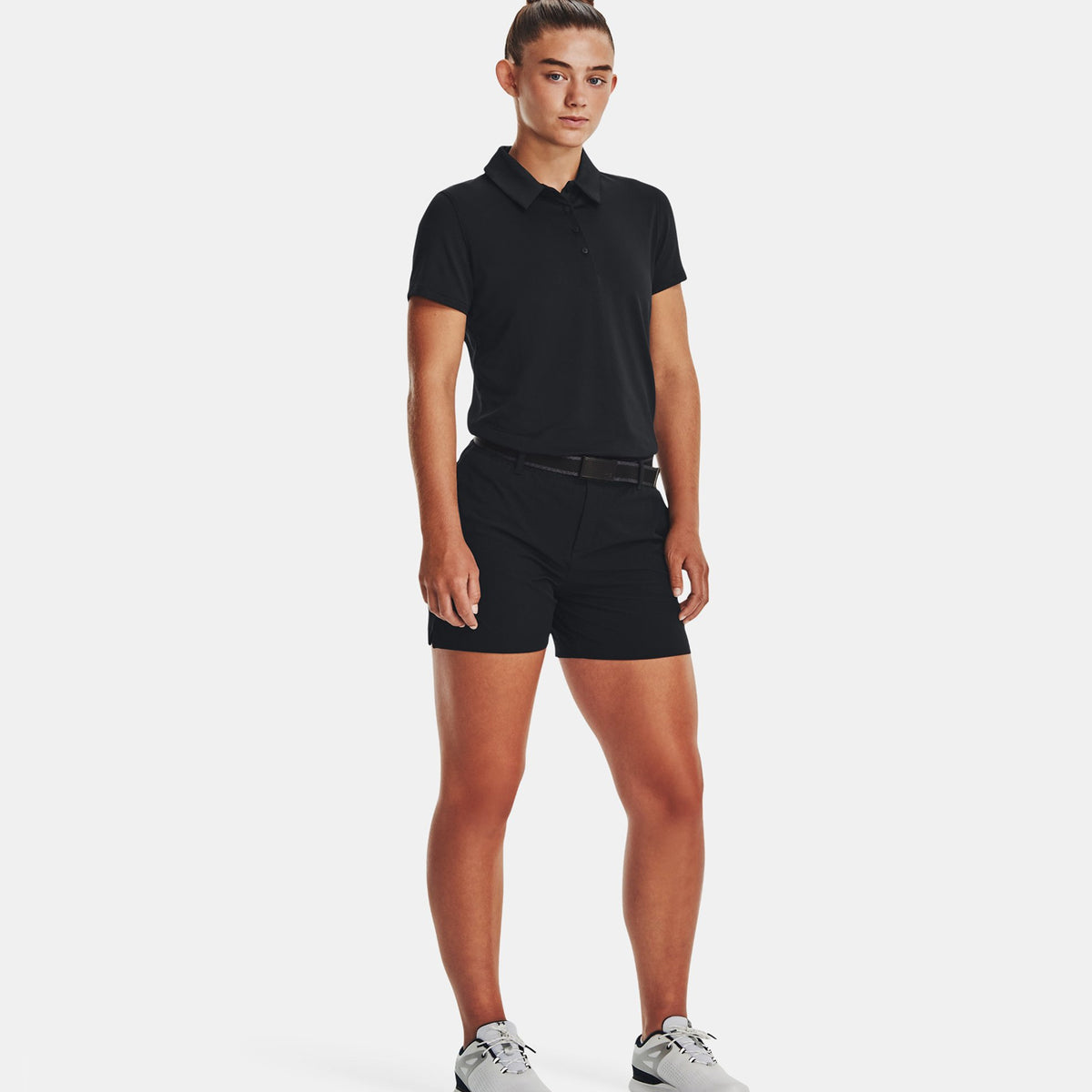 Under Armour Women's Playoff Golf Polo Shirt - Black