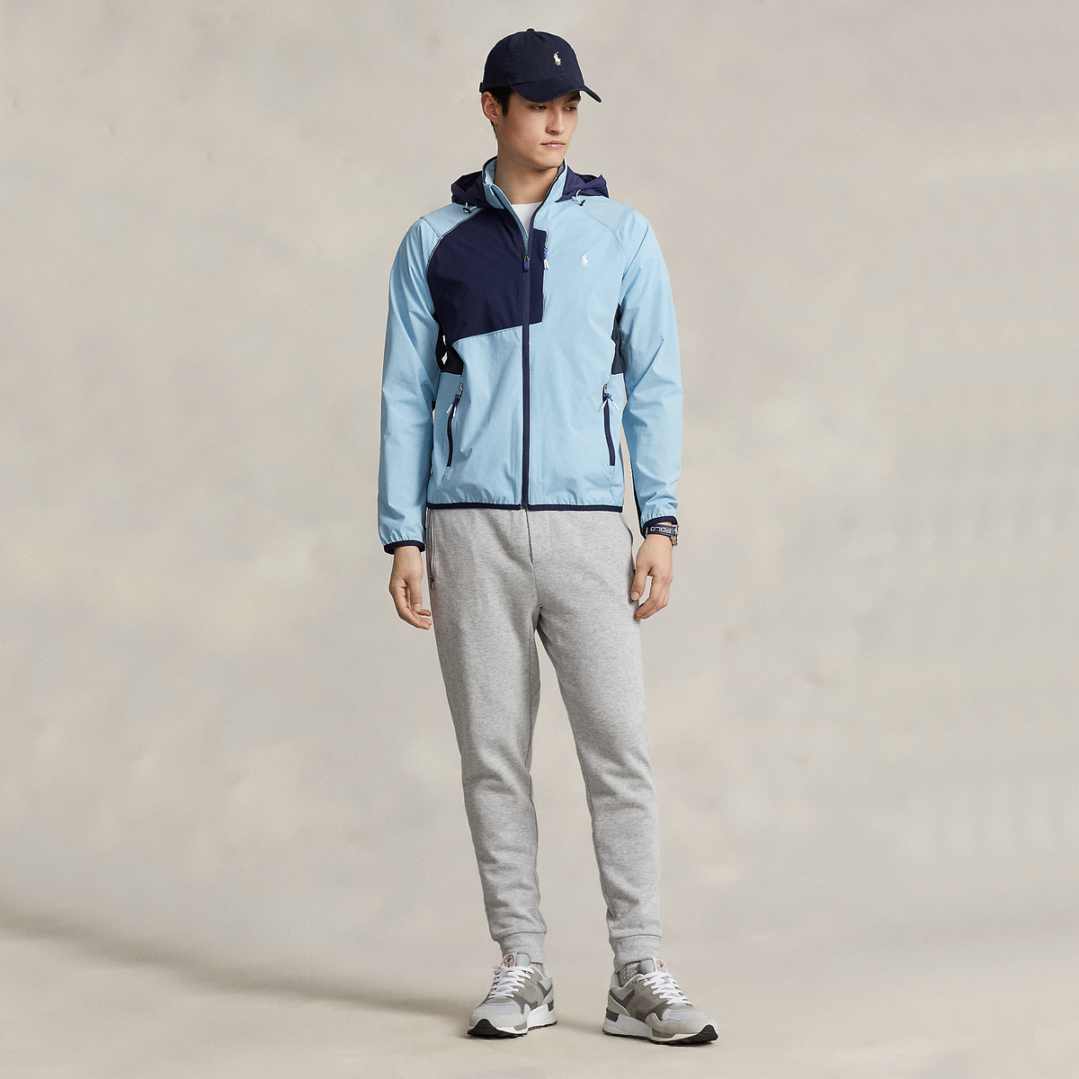 Polo Performance Ralph Lauren Packable Water-Repellent Hooded Golf Jacket - Powder Blue