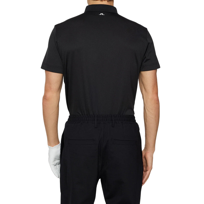 J.Lindeberg Bridge Polo Golf Shirt - Black