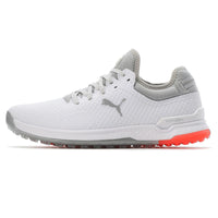 Puma PROADAPT Alphacat Spikeless Wide Golf Shoes - Puma White-High Rise