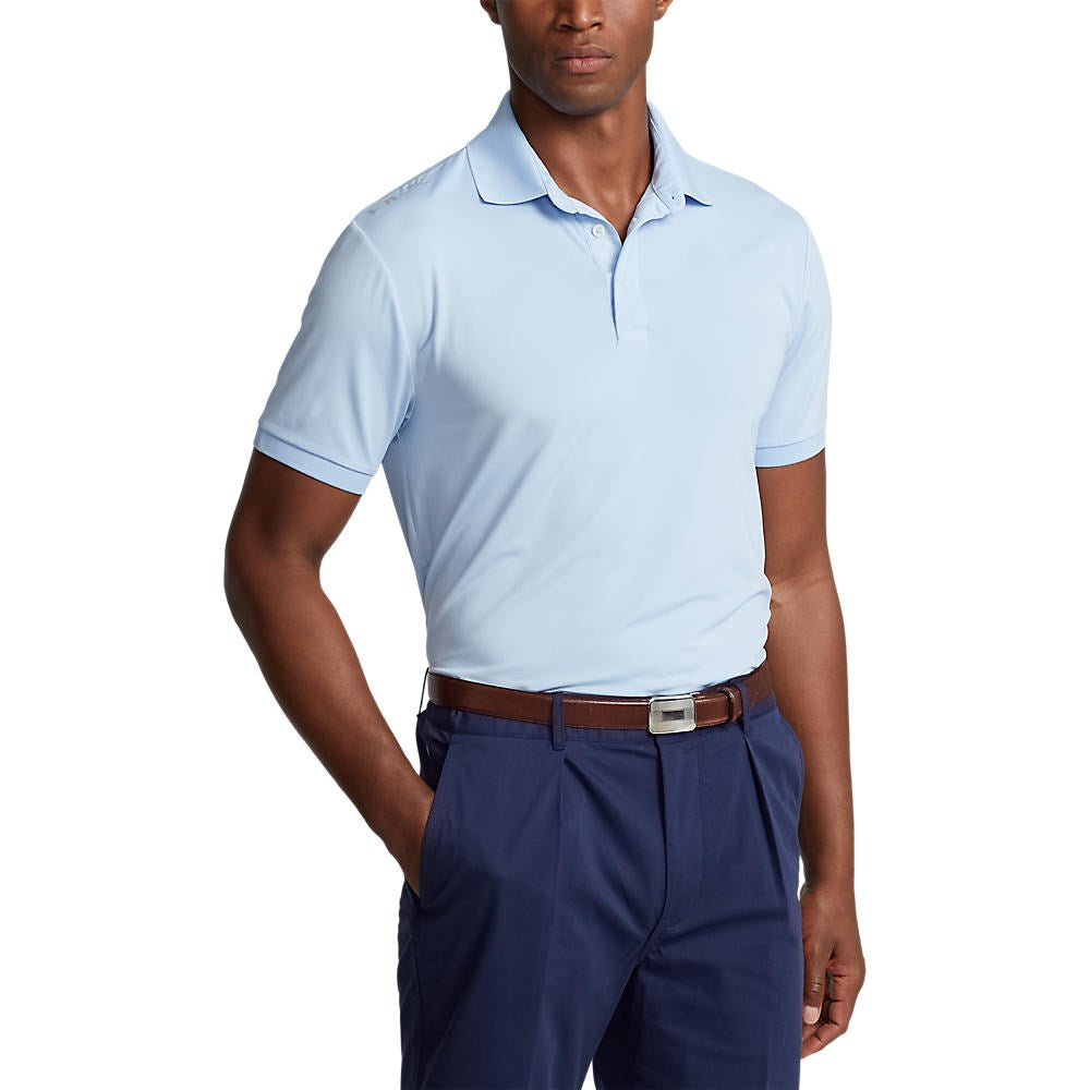 RLX Ralph Lauren Solid Airflow Performance Golf Shirt - Elite Blue