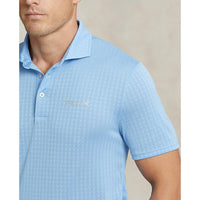 RLX Ralph Lauren Jacquard Performance Shirt - Blue Lagoon Classic Houndstooth