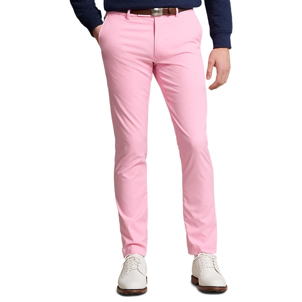 RLX Ralph Lauren Slim Fit Performance Twill Golf Pant - Pink Flamingo