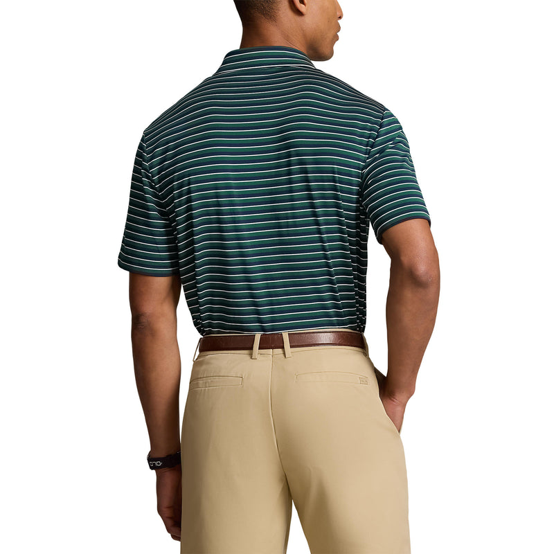 RLX Ralph Lauren Stripe Lightweight Airflow Golf Polo Shirt - New Forest Multi