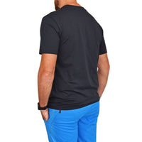 BOSS Regular Fit Cotton Tee - Dark Blue