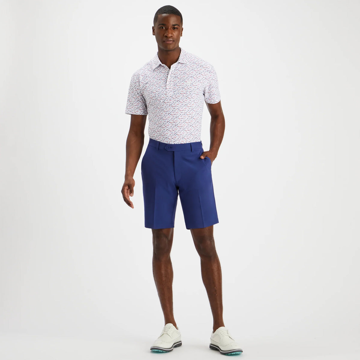 G/Fore Aye Papi Tech Pique Slim Fit Golf Polo - Snow