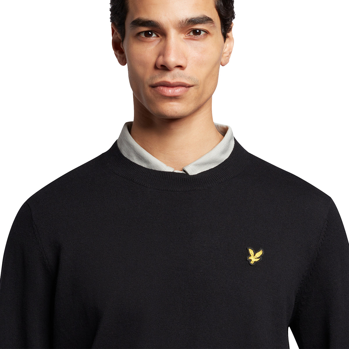 Lyle & Scott Evolution Crew Knit - Jet Black