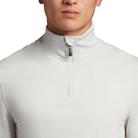 Lyle & Scott Tonal Eagle Tech 1/4 Zip Midlayer - Pebble