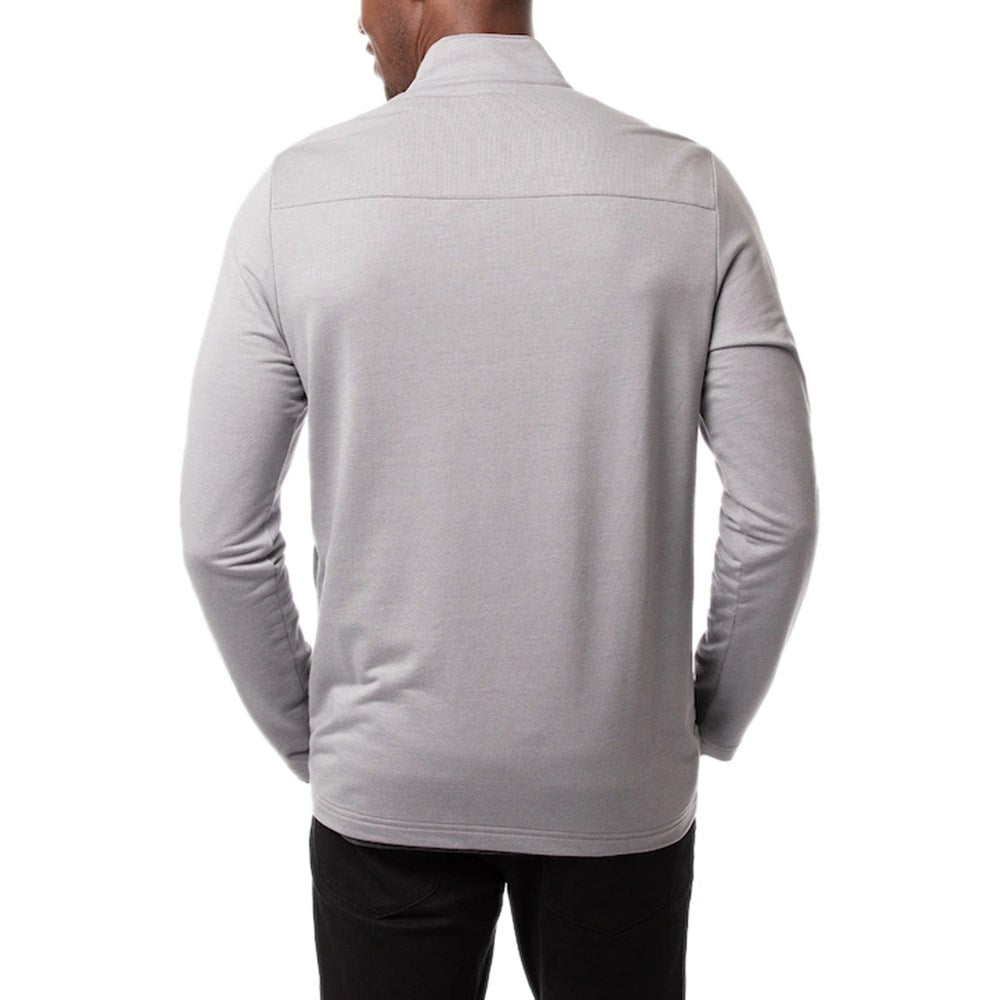 Travis Mathew Rebound 1/4 Zip Mid-Layer - Heather Grey