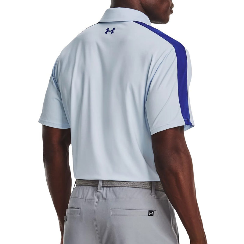 Under Armour T2G Blocked Golf Polo Shirt - Oxford Blue/Bauhaus Blue