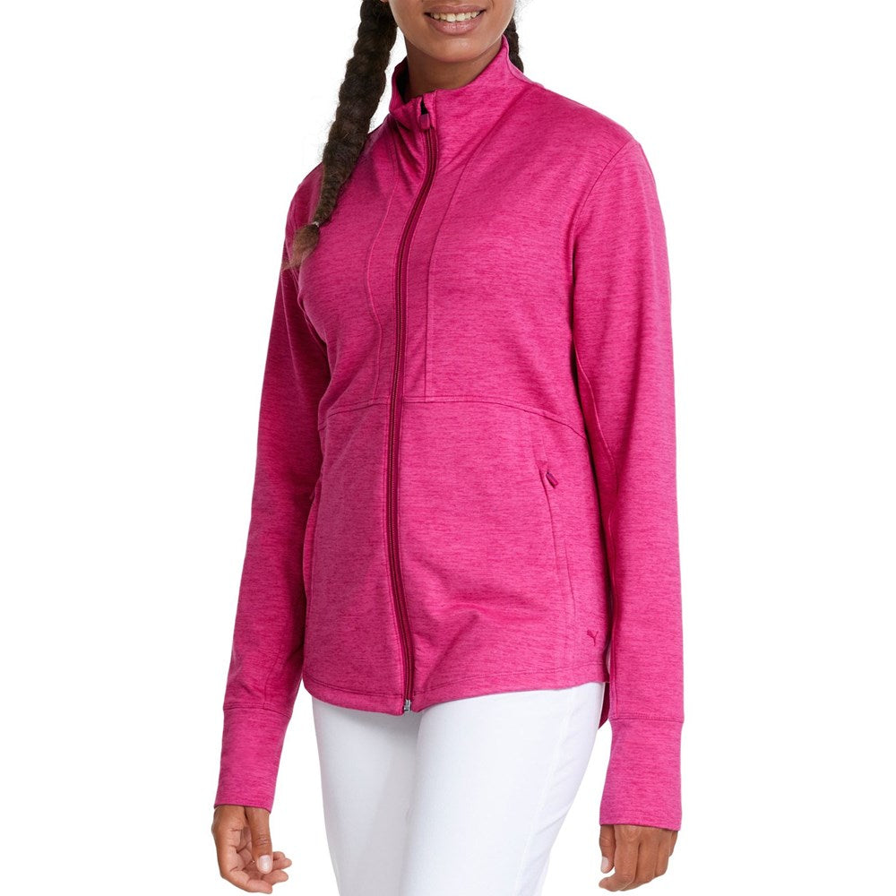 Puma Women's CLOUDSPUN Daybreak Golf Jacket - Festival Fuchsia Heather