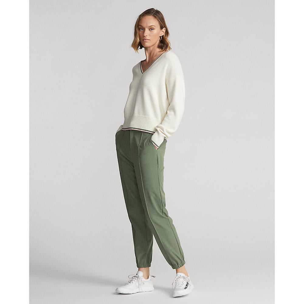 RLX Ralph Lauren Women's 4-Way Stretch Cuffed Golf Pants - Cargo Green