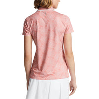 RLX Ralph Lauren Women's Printed Airflow Performance Golf Shirt - Dolce Pink Petal Burst